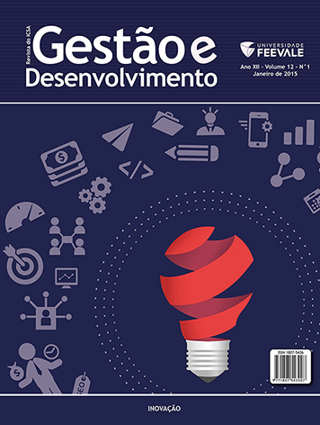 					Visualizar v. 12 n. 1 (2015): Inovação - Janeiro / Junho
				